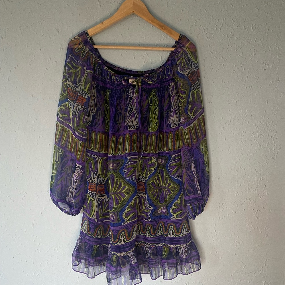 Bohemian Sheer Tunic Dress